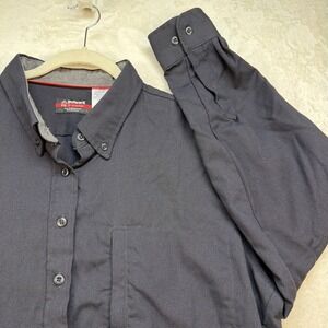 Bulwark FR IQ Series Flame Resistant Work‎ Shirt Mens 3XL Black Uniform